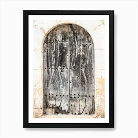 Old Door Wood Art Print