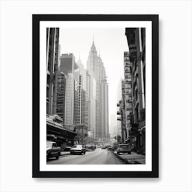 Kuala Lumpur, Malaysia, Black And White Old Photo 2 Art Print