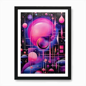 Cosmic Abstract Shapes 1 Art Print