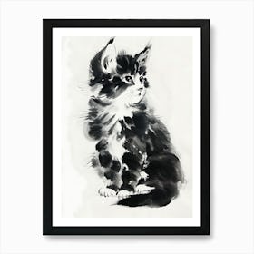 Chinese Kitten Art Print