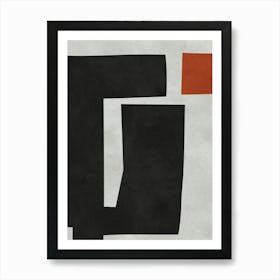 Expressive abstract shapes 14 Art Print