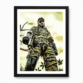 Soldier Metal Gear Videogame Art Print