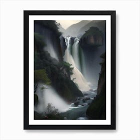 Huangguoshu Waterfall, China Realistic Photograph (2) Art Print