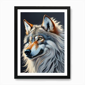 Wolf Portrait Art Print