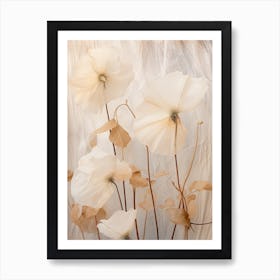 Boho Dried Flowers Morning Glory 6 Art Print