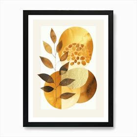 Golden Leaves 18 Art Print