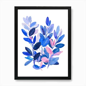 Watercolor Leaves 6 Art Print