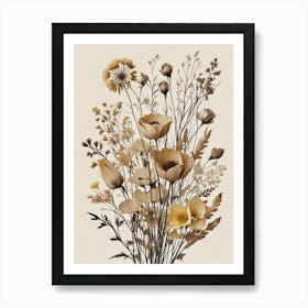 Fleurs Sechees, Dried Flowers Exhibition Poster 23 Art Print (8) Art Print