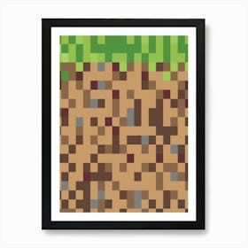 Video Game Blocks Art Print