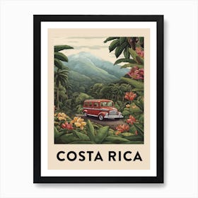 Vintage Travel Poster Costa Rica 5 Art Print