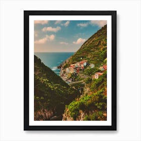 Cinque Terre National Park 2 Italy Vintage Poster Art Print