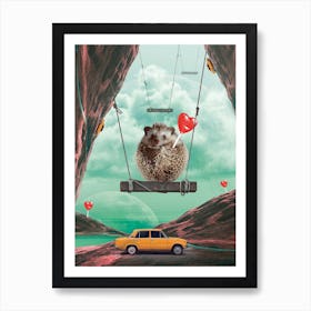  Surrealistic Animals Hedgehog Art Print