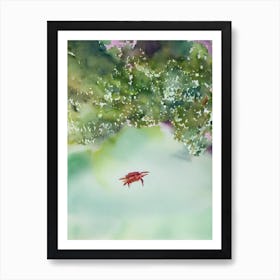 King Crab II Storybook Watercolour Art Print