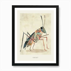 Colourful Insect Illustration Cricket 17 Poster Art Print