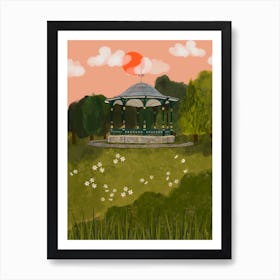 Bandstand in the Park Art Print