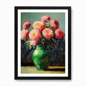 Oil Painting A Bouquet Of Flowers Art Print