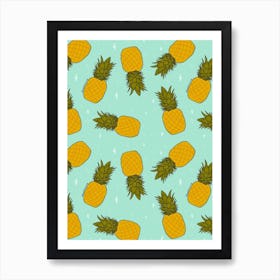 Pineapple Print Art Print