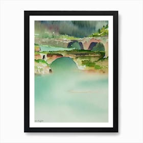 Arches National Park United States Of America Water Colour Poster Art Print