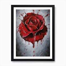 Water Rose Art Print