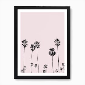 Palm Valley Blush Art Print