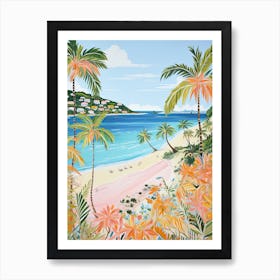 Shoal Bay, Anguilla, Matisse And Rousseau Style 1 Art Print