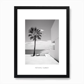 Poster Of Ibiza, Spain, Photography In Black And White 4 Art Print