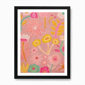 Pink Flowers Art Print