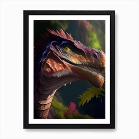 Eoraptor 1 Illustration Dinosaur Art Print