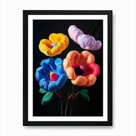 Bright Inflatable Flowers Anemone 3 Art Print