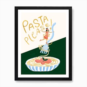Pasta Please Modern Art Print
