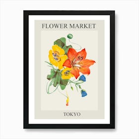 Flower Market Tokyo 1 Art Print