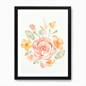 Watercolor Roses 2 Art Print