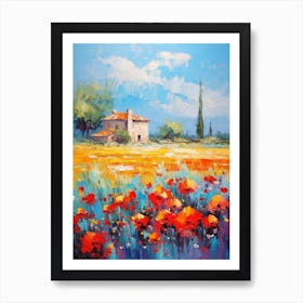 Poppies In The Field 5 Art Print