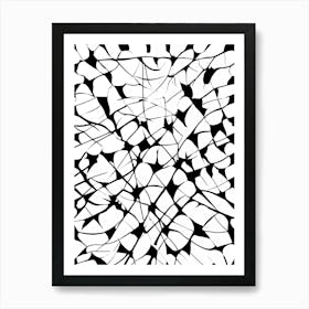 Abstract Black And White Pattern Art Print