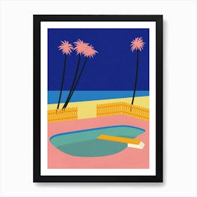 Malibu Beach Art Print