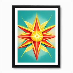 Binary Star Vintage Sketch Space Art Print