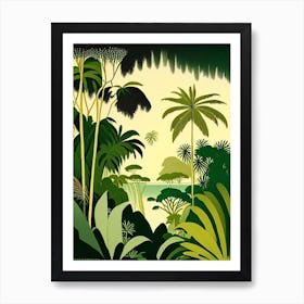 Grand Bahama Island Bahamas Rousseau Inspired Tropical Destination Art Print
