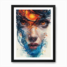 Face Of A Woman Art Print