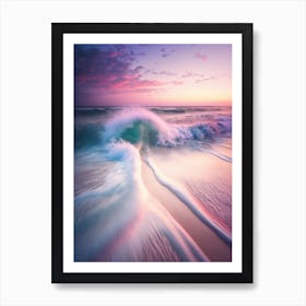 Romantic beach Art Print