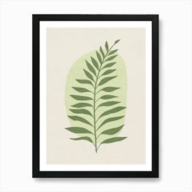 Minimalist Botanical Leaf Illustration Art Print