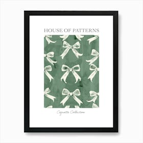 Sage Bows 4 Pattern Poster Art Print