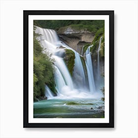 Cascade D Ars, France Realistic Photograph (1) Art Print