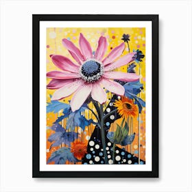 Surreal Florals Daisy 3 Flower Painting Art Print