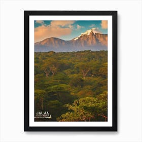 Yala National Park 2 Sri Lanka Vintage Poster Art Print