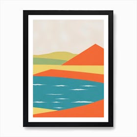 Ka'Anapali Beach Maui Hawaii Midcentury Art Print