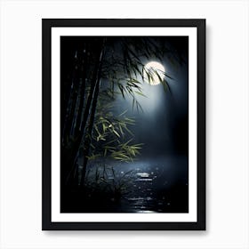 Full Moon In The Night Art Print