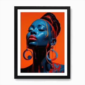 Afro-American Woman 4 Art Print