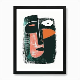 Face Of A Man 19 Art Print