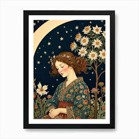 William Morris Moon And Stars 1 Poster