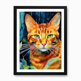 Orange Tabby Cat 1 Art Print